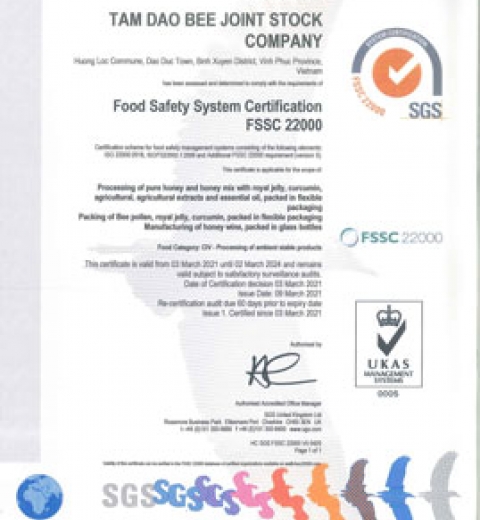 Chứng nhận FSSC 22000