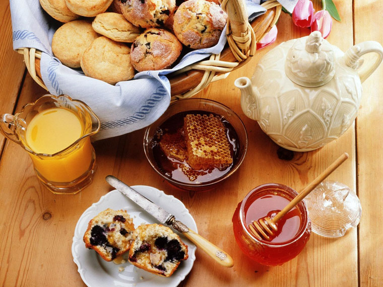 dùng mật ong cho món bánh